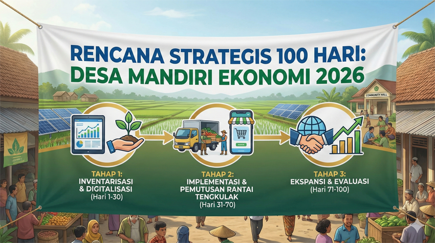 Rencana Strategis 100 Hari: Desa Mandiri Ekonomi 2026